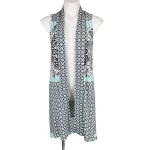 Colletta long vest cardigan size 2